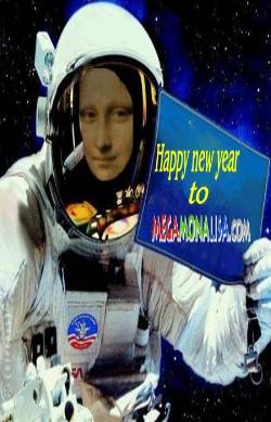Happy new year from space.
