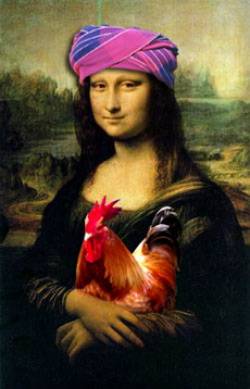 Mona and her chicken