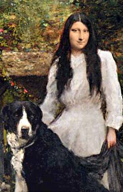 mona with her pet