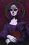 Mona Lisa Mardis Gras in hues of purple