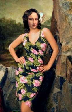 MONA in Hawaian  Dress