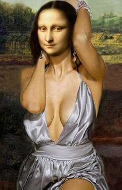 Mona Lisa con Abito da Sera
