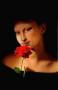 Mona Lisa mit Rose